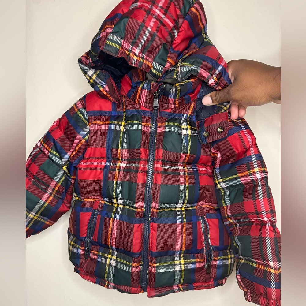 Ralph Lauren Polo baby plaid puffer